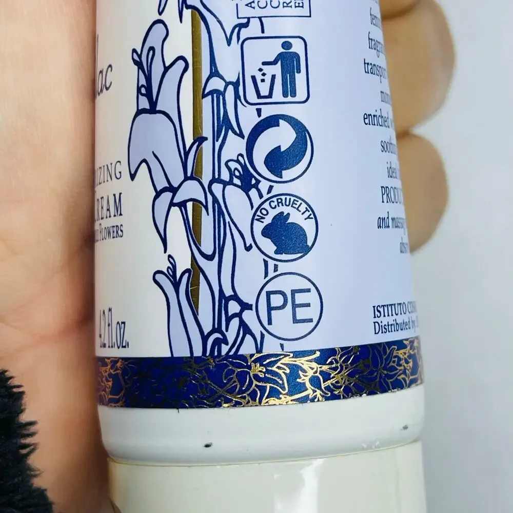 Elariia San Pellegrino Lilac Moisturizing Hand Cream 125 ml 4.2 fl oz chamomile